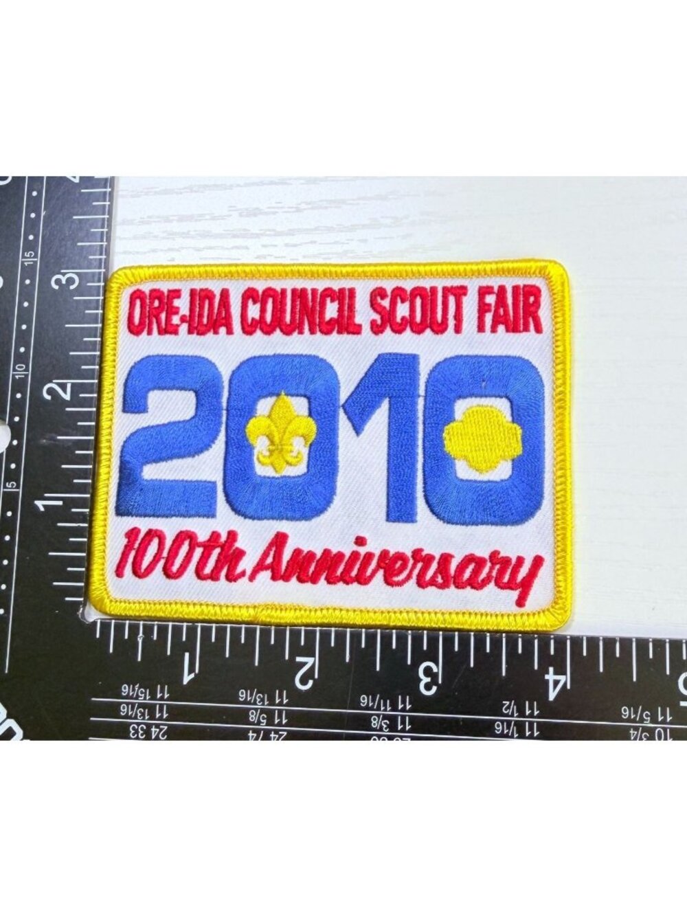 BSA Ore-Ida Council Scout Fair Patch 2010 Commemorative 100th Anniversary New - Picture 3 of 7